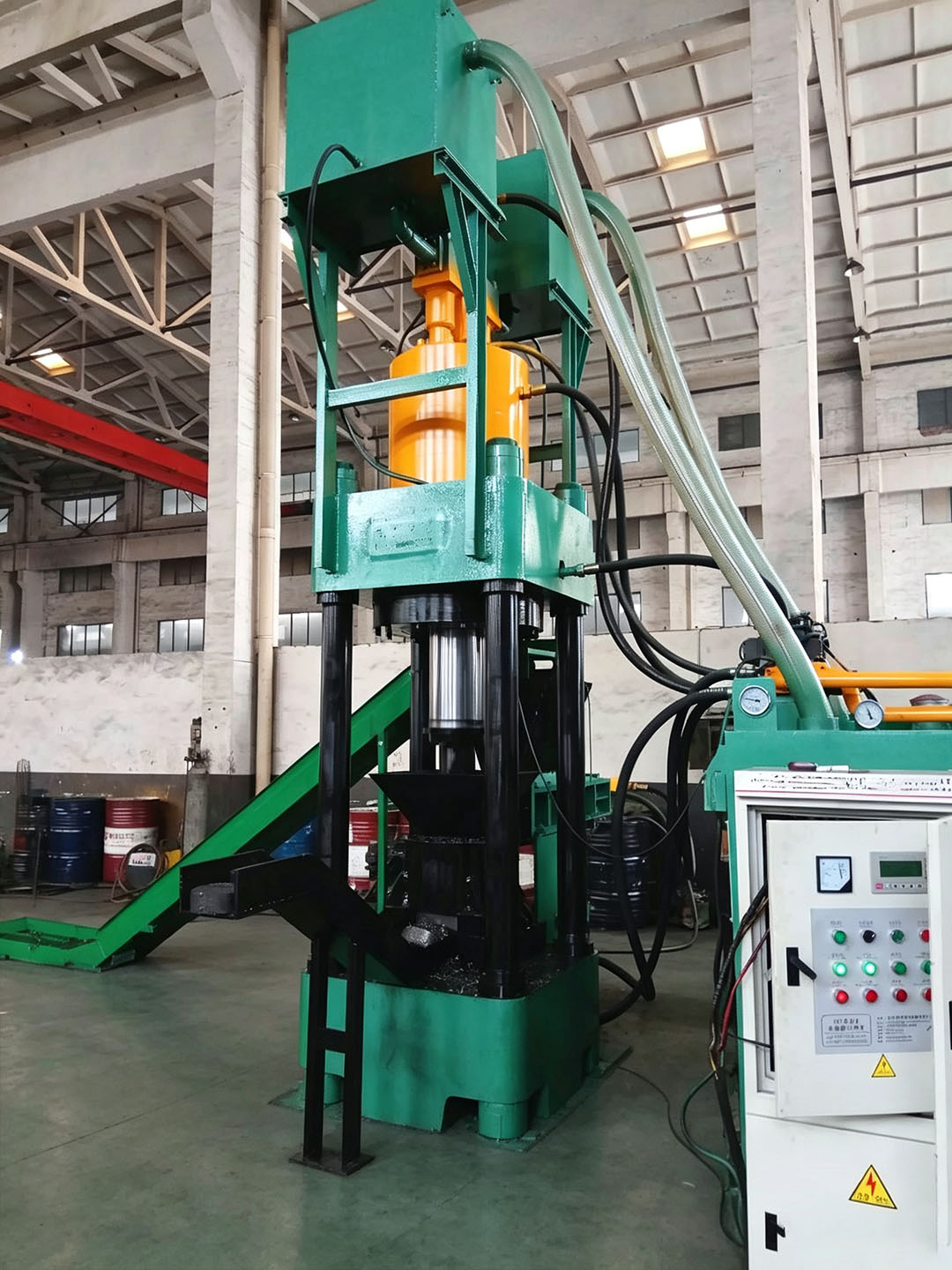 Copper briquetting press Copper briquetting press