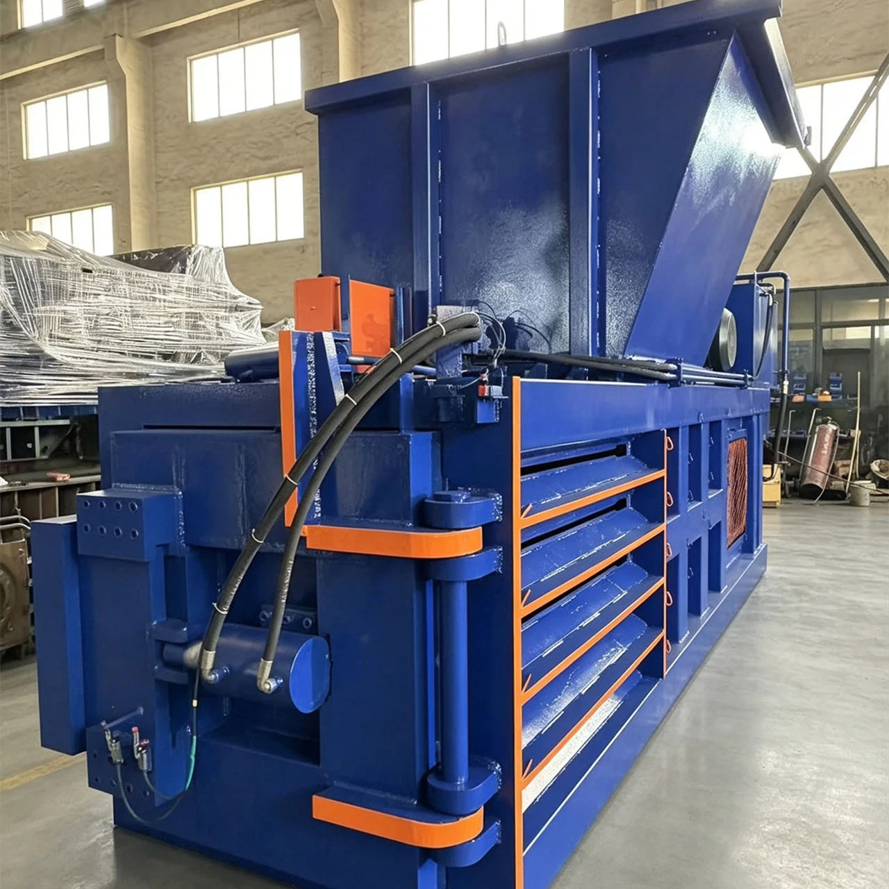 Scrap baler for plastic recycling Scrap baler for plastic recycling